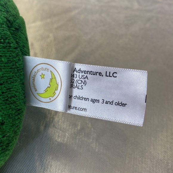 Christmas Frog in Santa Hat Animal Adventures Plush - Picture 4 of 4